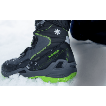 Buty Lowa Milo GTX HI Kids schwarz/türkis