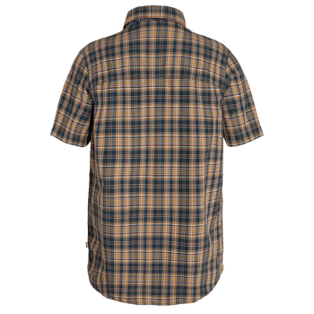 Koszulka z krótkim rękawem Fjällräven Abisko Hike Shirt SS Men Dark Navy-Buckwheat Brown