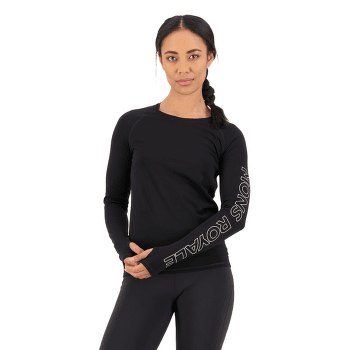 Koszulka z długim rękawem Mons Royale Bella Merino Air-Con LS Women Black Daisy