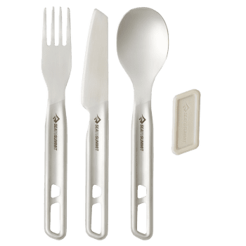 Sztućce Sea to Summit Detour Stainless Steel Cutlery Set - [1P] [3 Piece] Stainless Steel Grey