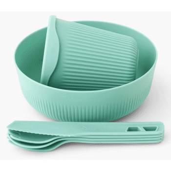 Zestaw Sea to Summit Passage Dinnerware Set - [1P] [6 Piece] Aqua Sea Blue