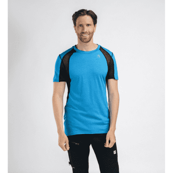 Koszulka z krótkim rękawem Aclima LightWool Sports Shirt Men Bluejay/Jet Black
