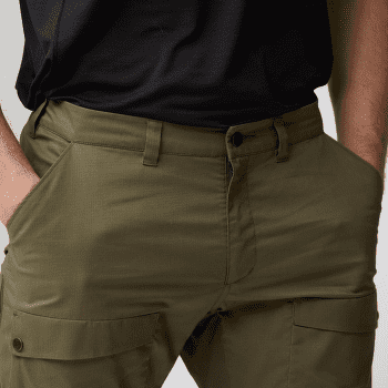 Spodnie Fjällräven Abisko Hybrid Trail Trousers Men Suede Brown