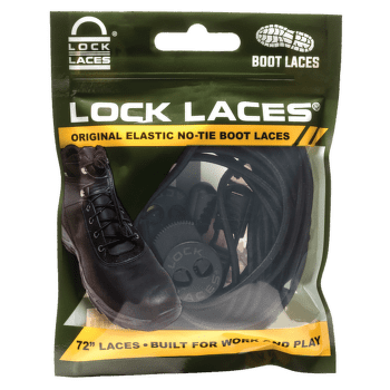 Sznurowadła Lock Laces BOOT LACES Black Boot