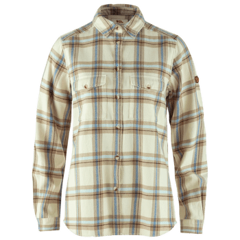 Koszula z długim rękawem Fjällräven Övik Heavy Flannel Shirt Women Chalk White-Fossil