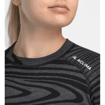 Koszulka z długim rękawem Aclima WarmWool Crew Neck Women Jet Black