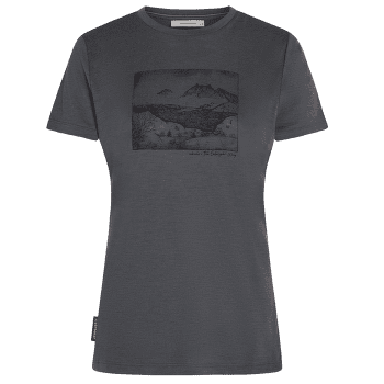 Koszulka z krótkim rękawem Icebreaker Merino 150 Tech Lite SS Tee Sunrise Summit Women OBSIDIAN