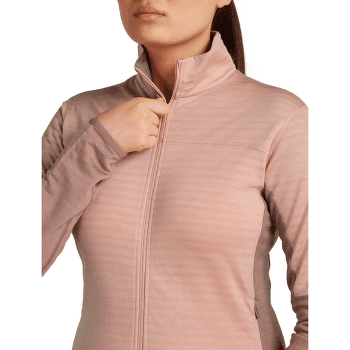 Bluza Icebreaker Merino Blend 300 RealFleece™ Descender LS Zip Women SUMMIT/BLUSH/CB