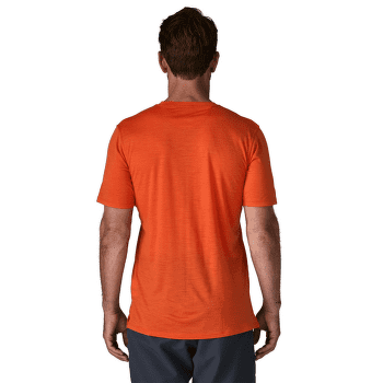 Koszulka z krótkim rękawem Patagonia Capilene® Cool Merino Graphic Shirt Men Strata Stripe: Clement Blue