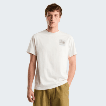 Koszulka z krótkim rękawem The North Face Mountain Escape Relaxed Short Sleeve Tee - Graphic Men WHITE DUNE