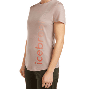 Koszulka z krótkim rękawem Icebreaker Merino Blend 125 Cool-Lite Sphere SS Tee IB Vertical Women PINK QUARTZ