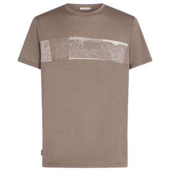 Koszulka z krótkim rękawem Icebreaker Merino 150 Tech Lite SS Tee Elevation Line Men PORCINI