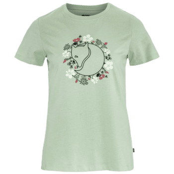 Koszulka z krótkim rękawem Fjällräven FJÄLLBLOMSTER FOX T-SHIRT WOMEN Soft Jade