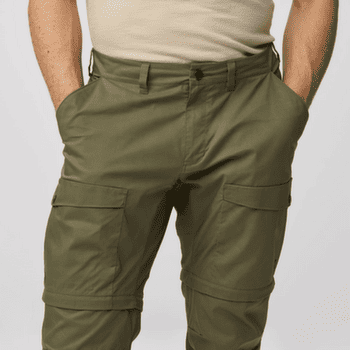 Spodnie Fjällräven ABISKO HYBRID TRAIL TROUSERS ZIP-OFF MEN Laurel Green