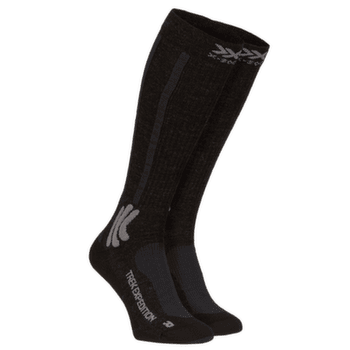 Skarpety X-Bionic X-SOCKS® TREK EXPEDITION Opal Black/Dolomite Grey Melange