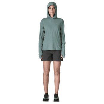 Koszulka z długim rękawem Patagonia Cap Cool Sun Hoody Peak Visions Women Nouveau Green - Blue Sage X-Dye