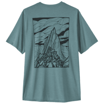 Koszulka z krótkim rękawem Patagonia Cap Cool Daily Shirt - Cloud Crag Men Blue Sage - Light Blue Sage X-Dye