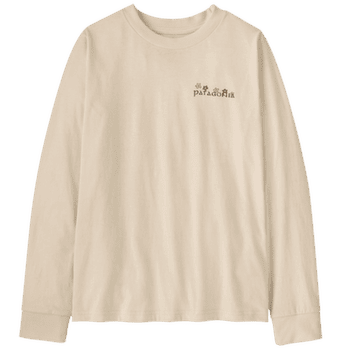 Koszulka z długim rękawem Patagonia Long-Sleeved Graphic T-Shirt Kids Natures Pace: Undyed Natural