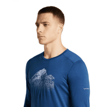 Koszulka z długim rękawem Icebreaker Merino 200 Oasis LS Crewe Rising Light Men BLACK