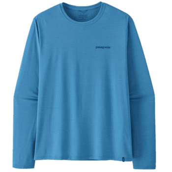 Koszulka z długim rękawem Patagonia LONG-SLEEVED CAP COOL DAILY SHIRT - BROADSHORT LOGO Men Shore Blue - Light Shore Blue X-Dye