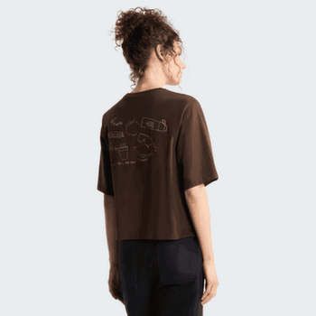 Koszulka z krótkim rękawem The North Face HIKE PICNIC BOXY SHORT SLEEVE TEE-GRAPHIC WOMEN NMF DARK CHESTNUT