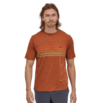 Koszulka z krótkim rękawem Patagonia Cap Cool Daily Graphic Shirt Men 73 Text Logo: Clement Blue X-Dye