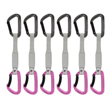 Expresy kompletne Mammut Workhorse Keylock 17 cm 6-Pack Quickdraws grey-pink