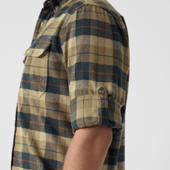 Koszula z długim rękawem Fjällräven Singi Heavy Flannel Shirt Men Autumn Leaf-Dark Navy