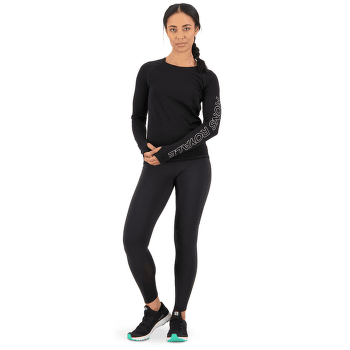 Koszulka z długim rękawem Mons Royale Bella Merino Air-Con LS Women Black Daisy