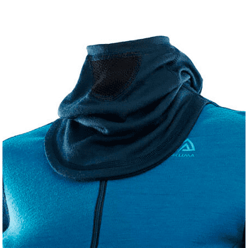 Bluza Aclima WarmWool Hood Sweater W/Zip Women Navy Blazer / Blue Sapphire / Azure Blue