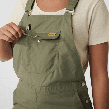 Spodnie Fjällräven Vardag Dungaree Trousers Women Green