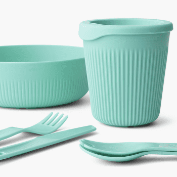 Zestaw Sea to Summit Passage Dinnerware Set - [1P] [6 Piece] Aqua Sea Blue