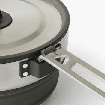 Garnek Sea to Summit Detour Stainless Steel Collapsible Pouring Pot - 1.8L Beluga Black