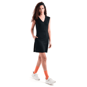 Sukienka Icebreaker Merino 200 Granary Sleeveless V Neck Women Black