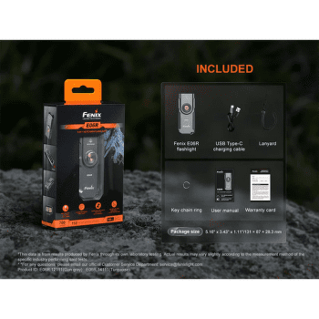 Latarka Fenix Rechargeable Flashlight E06R Grey