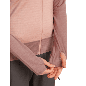 Bluza Icebreaker Merino Blend 300 RealFleece™ Descender LS Zip Women SUMMIT/BLUSH/CB