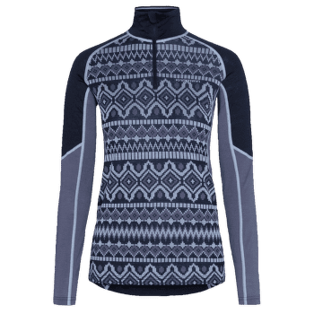 Koszulka z długim rękawem Kari Traa Malia HZ ROYAL/DARK NAVY BLUE