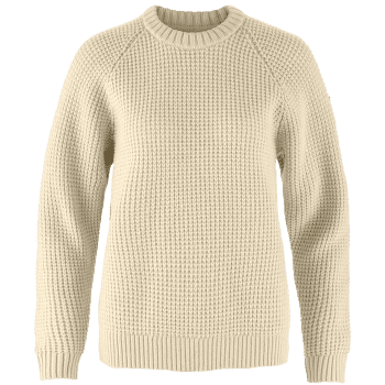 Sweter Fjällräven Övik Waffle Knit Women Light Beige
