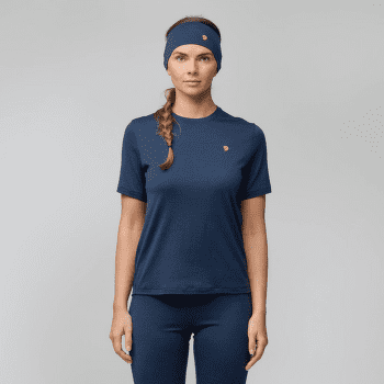 Koszulka z krótkim rękawem Fjällräven Bergtagen Merino 190 SS Women Black