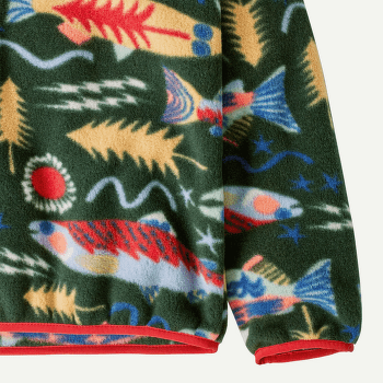 Bluza Patagonia Lightweight Synch Snap-T Pullover Kids Diamond Stripe: Uplift Blue