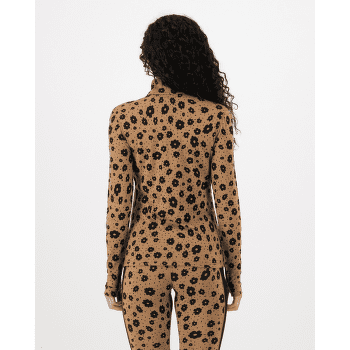 Koszulka z długim rękawem Mons Royale Cascade Merino Flex 1/4 Zip Long Sleeve Women Aoraki Lily Toffee