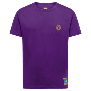 Koszulka z krótkim rękawem La Sportiva Climbing on the Moon T-Shirt Men Viola/Giallo