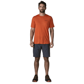 Koszulka z krótkim rękawem Patagonia Capilene® Cool Merino Graphic Shirt Men Strata Stripe: Clement Blue