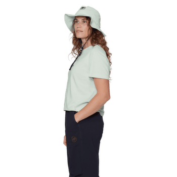 Koszulka z krótkim rękawem Mammut MAMMUT BASE CROPPED T-SHIRT WOMEN MINI LOGO 1288 silver sage