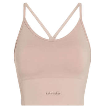 Biustonosz Icebreaker Merino Blend 260 Seamless Rib Strappy Tank Women PINK QUARTZ