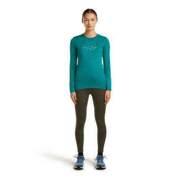 Koszulka z długim rękawem Icebreaker Merino 200 Oasis LS Crewe Sunrise Summit Women TIDAL TEAL
