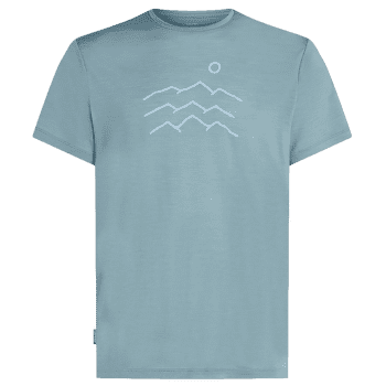 Koszulka z krótkim rękawem Icebreaker Merino Blend 125 Cool-Lite Sphere SS Tee Across the Peaks Men FLINT BLUE