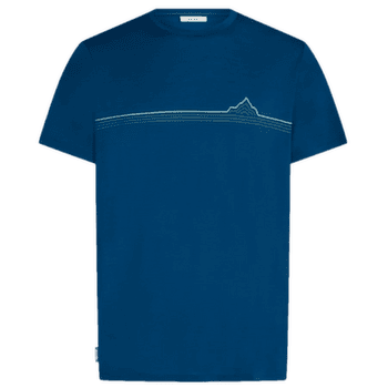 Koszulka z krótkim rękawem Icebreaker Merino 150 Tech Lite SS Tee Range Stripes Men ATLANTIS