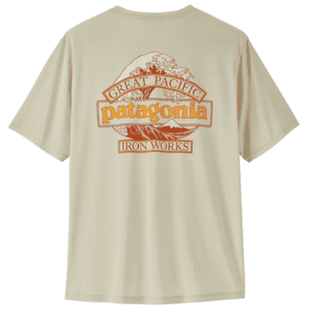 Koszulka z krótkim rękawem Patagonia Cap Cool Daily Shirt - Great Waves Men Dyno White