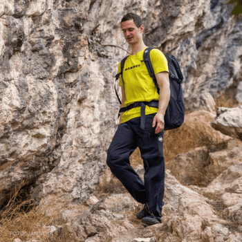 Spodnie Mammut SENDER CLIMBING PANTS MEN 3818 dark mammut red